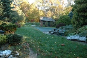 landscaped lawn