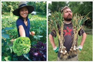 Yoko Takemura and Alex Copper showing off their labor