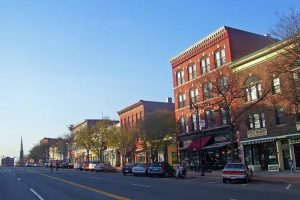 city street in Connecticut