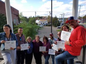 PEP facilitators with their certificates