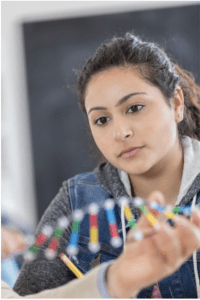 youth with DNA strand