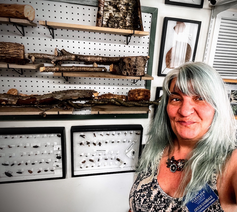 portrait of Giulia Gambale at the Master Gardener office in North Haven