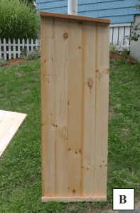 A side of the smokehouse.