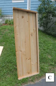 A side of the smokehouse.